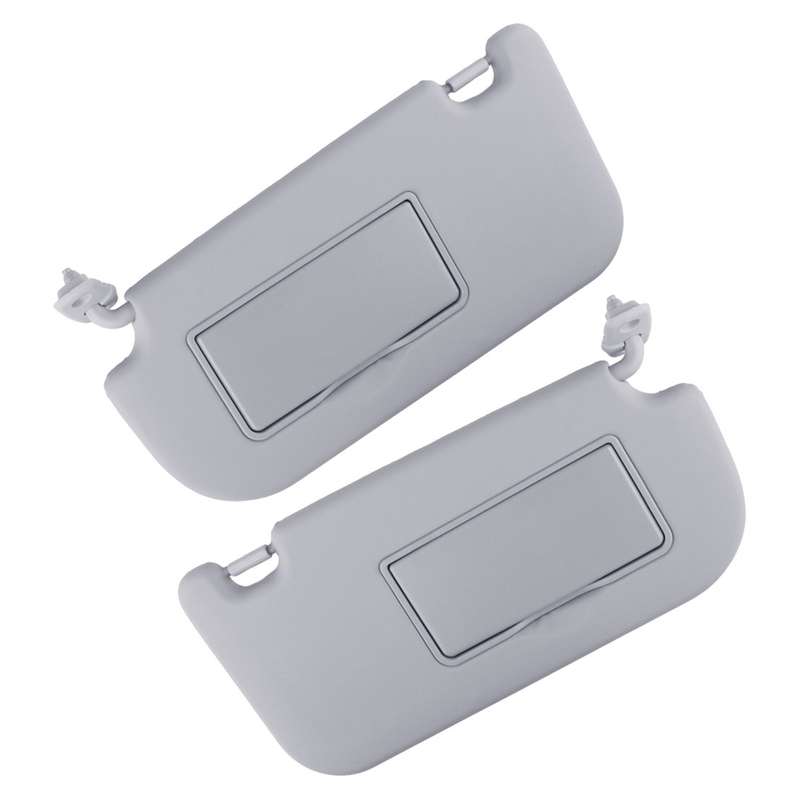 2X LH&RH Front Side Sun Visor Makeup Mirror fit for Kia Sportage 04-2010