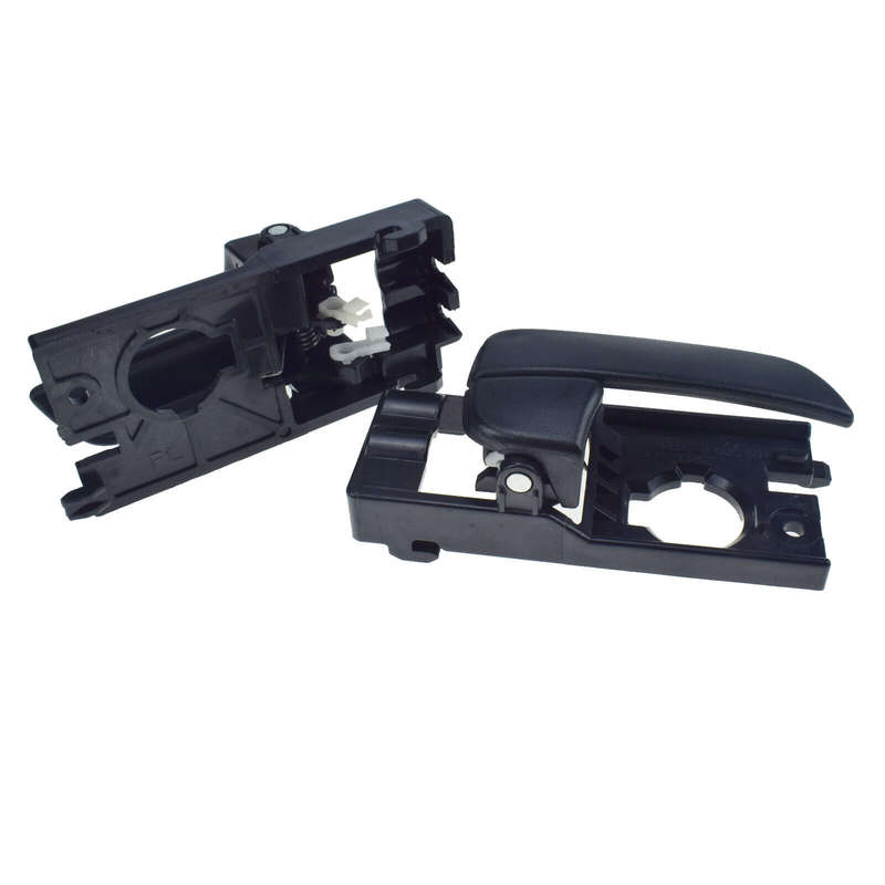 Black Front Left Right Inside Door Handles 2pc For Hyundai Accent 1.6L 2006-2011