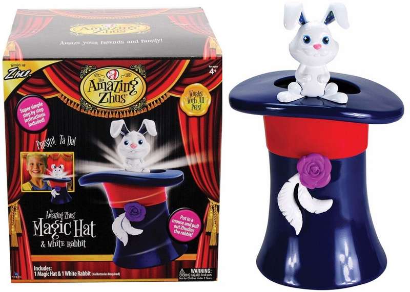 Amazing Zhus Magic Hat Ages Toy Play Magician Tricks Rabbit- Navy Blue (Display Item)