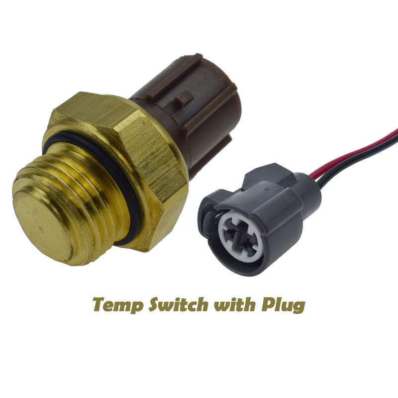 37760P00003 Radiator Cooling Fan Switch W/ Plug for Acura Honda Accord Civic New
