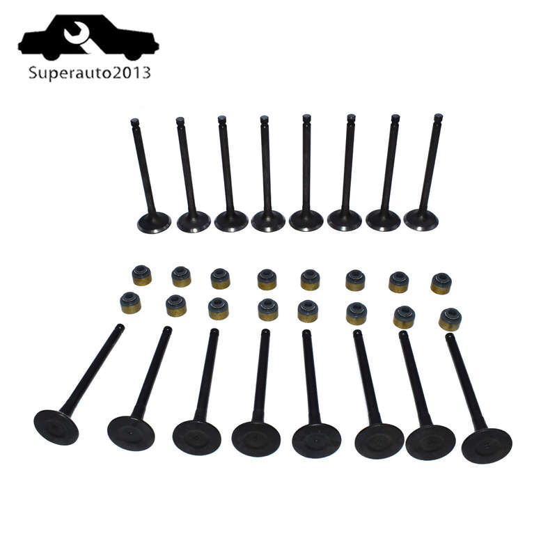 Intake Exhaust Valve W/Valve Stem Seals For 2001-12 Hyundai Kia 2.0L 22211-23600