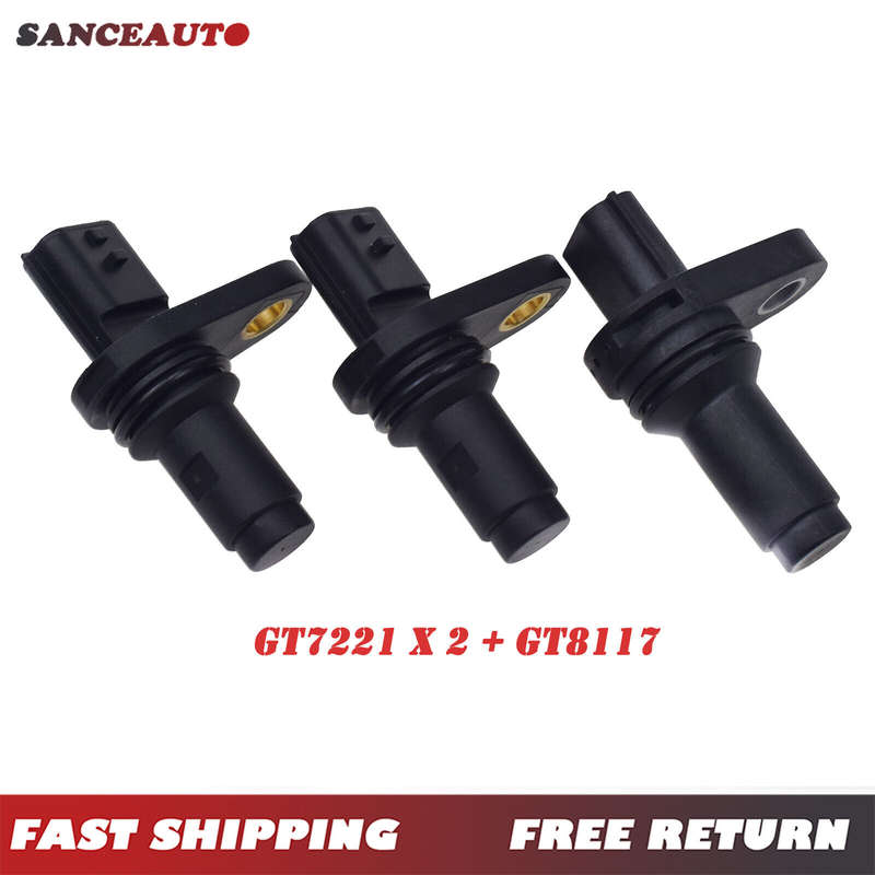 3PCS Camshaft Position CMP & Crankshaft Sensors Set For Nissan 370Z Infiniti Q70