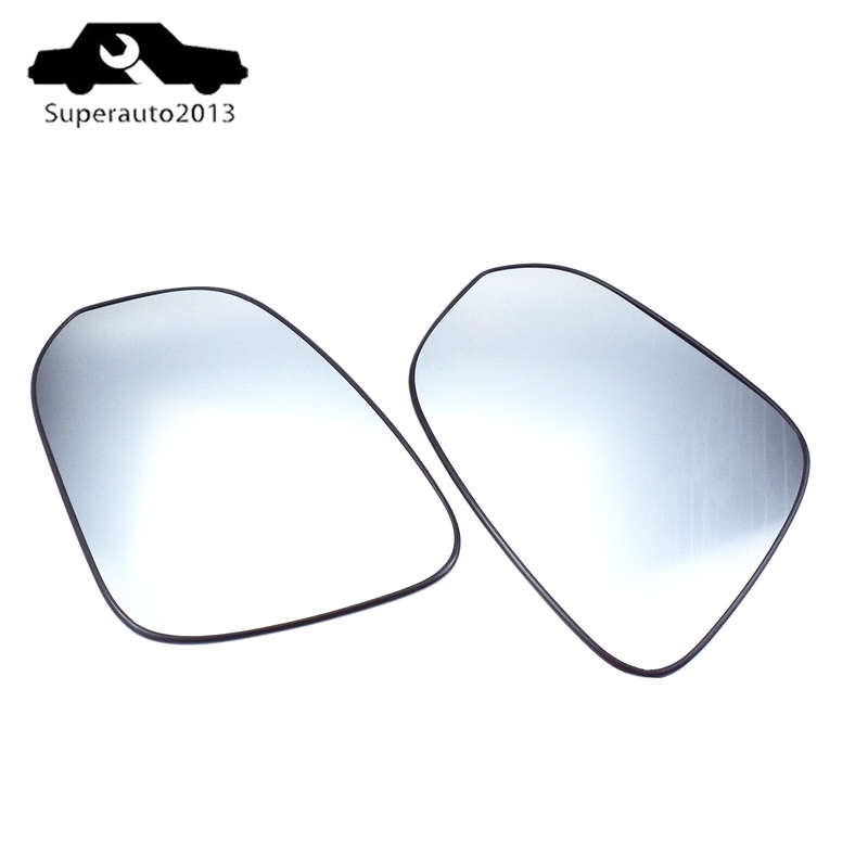 Pair Left Right Side Mirror Glass w/Back Heated For Toyota Hilux RAV4 2015-2022