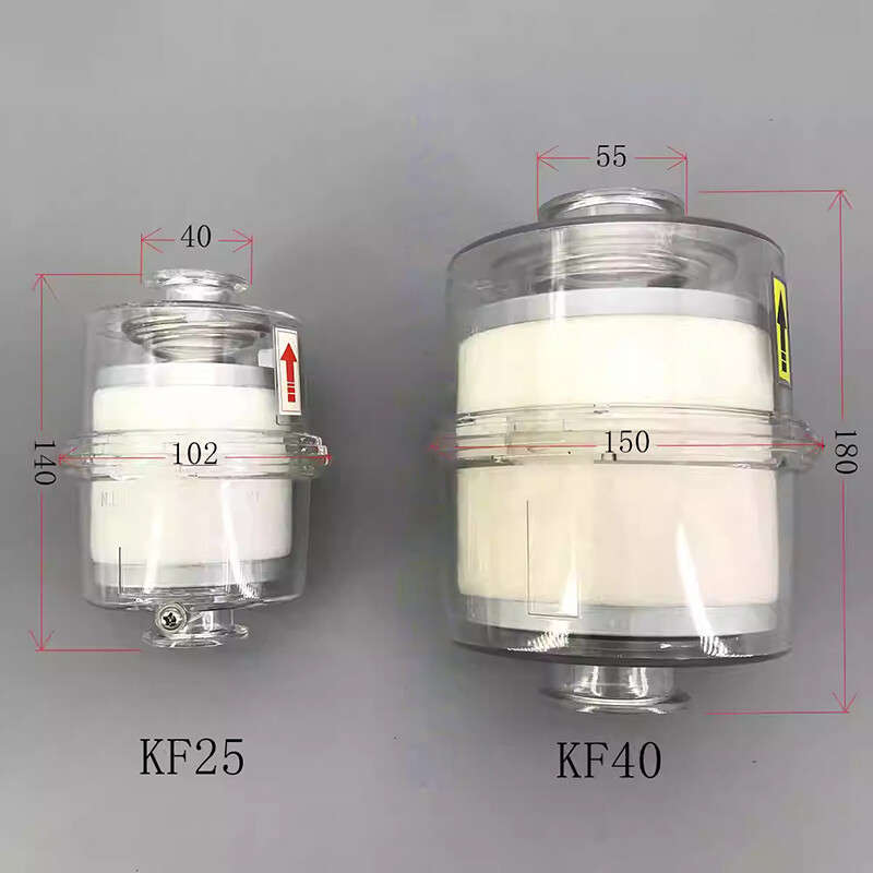 1PC For Vacuum Pump Fume Separator Exhaust Oil Mist Filter KF25 KF40 Interface