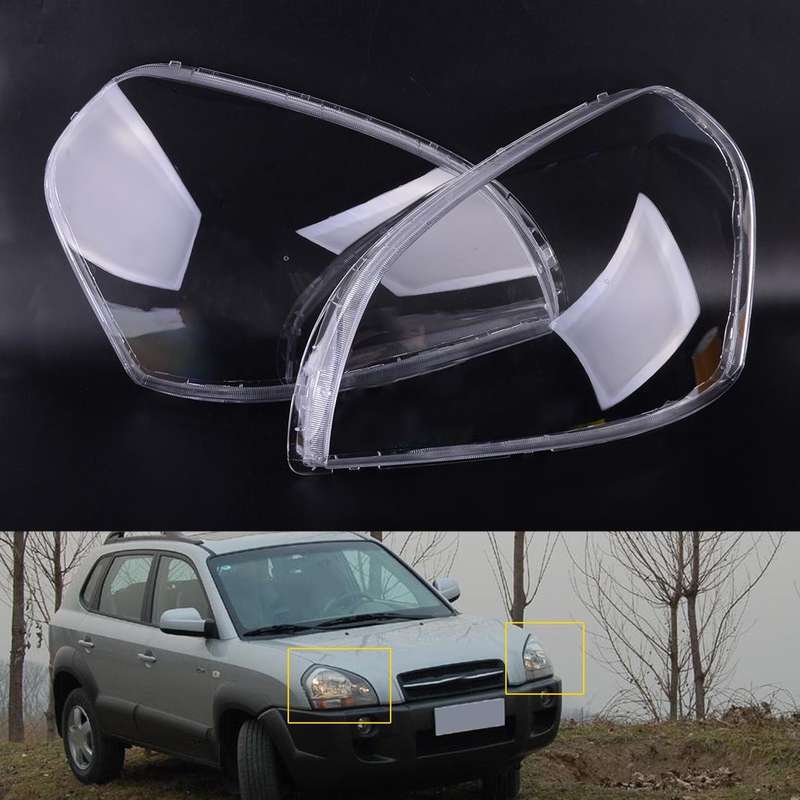 2pcs Headlight Headlamp Clear Lens Cover Lampshade Fit for Hyundai Tucson