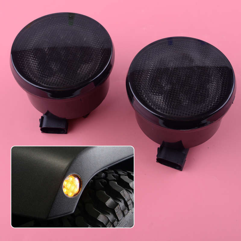 2x Turn Signal Fender LED Light Lamp Fit For Jeep Wrangler JK 2007-2016