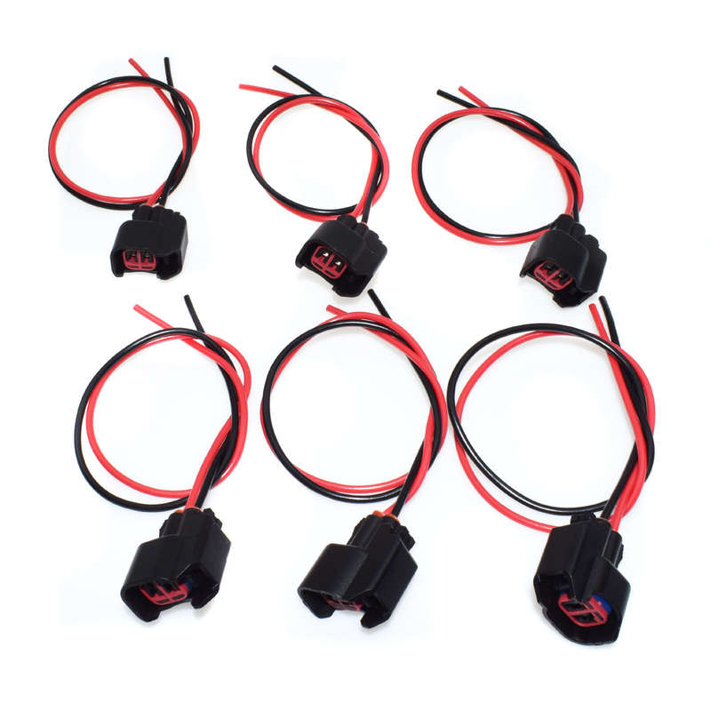 Set 6PCS Fuel Injector Harness Connectors For Ford Lincoln Mercury 1P1344 New