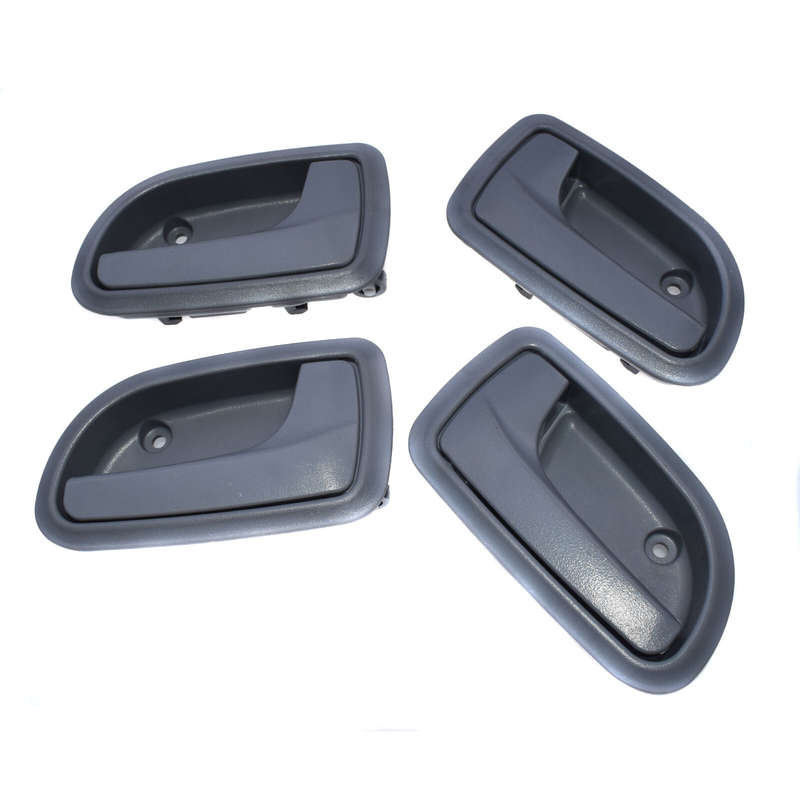 4X Front Rear LH RH Interior Door Handle Gray For 08-10 Kia Picanto Morning New