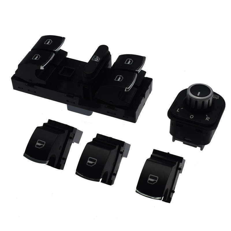 New Power Master Window Mirror Switch Kit 5PCS For Passat B6 5ND959857,5ND9