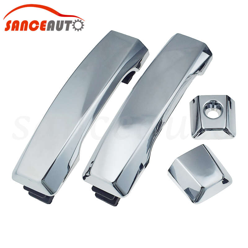 Front LH RH 2PC Outside Door Handle For 04-15 Nissan Titan Armada 04-10 Infiniti