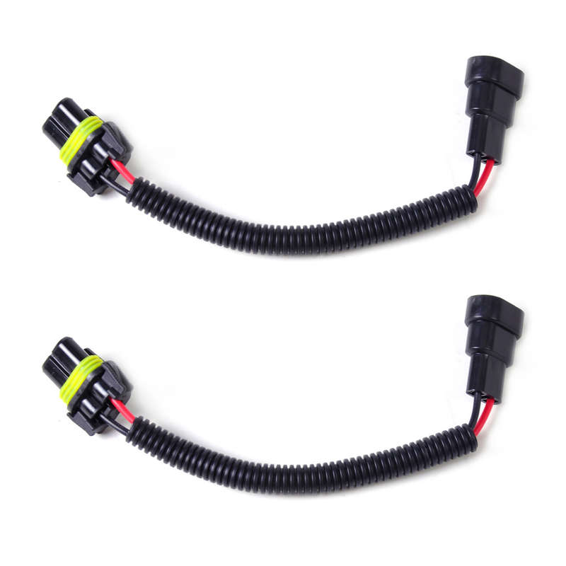 2pcs Headlight Fog Light HB4 9006 Wiring Harness Socket Plug Extension Wire