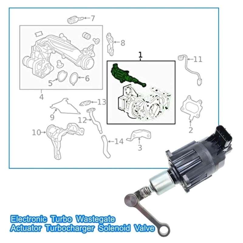 Turbocharger Solenoid Valve Electronic Actuator K6T52372 for HONDA CIVIC 1.5 L