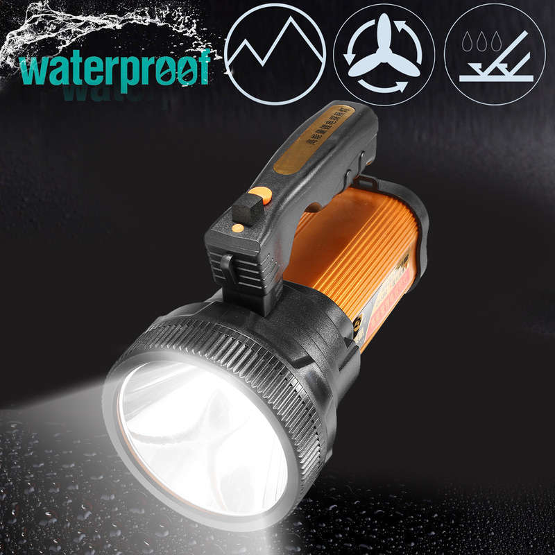 30W LED Searchlight Strong Light Rechargeable Handheld Flashlight