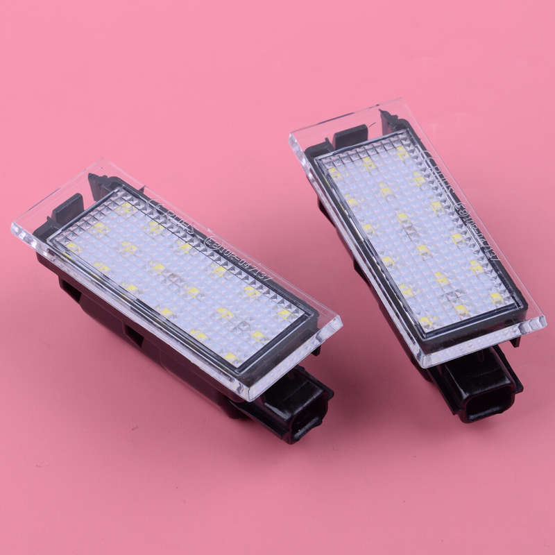 LED License Plate Lights Lamps Fit For Smart Fortwo Forfour W453 2014-2016