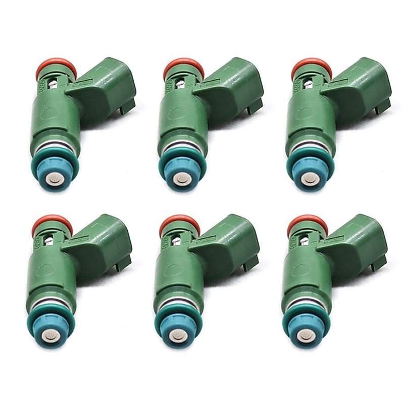 6pcs 1X43-AB 195500-4011 Fuel Injectors For Jaguar X-Type 2.5L 3.0L 2002-2008