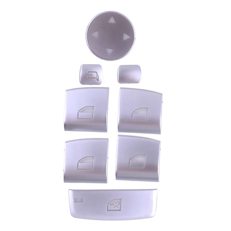 11x Window Lift Switch Sequin Covers Trim Fit For BMW 5 Series F10 F18 11-17