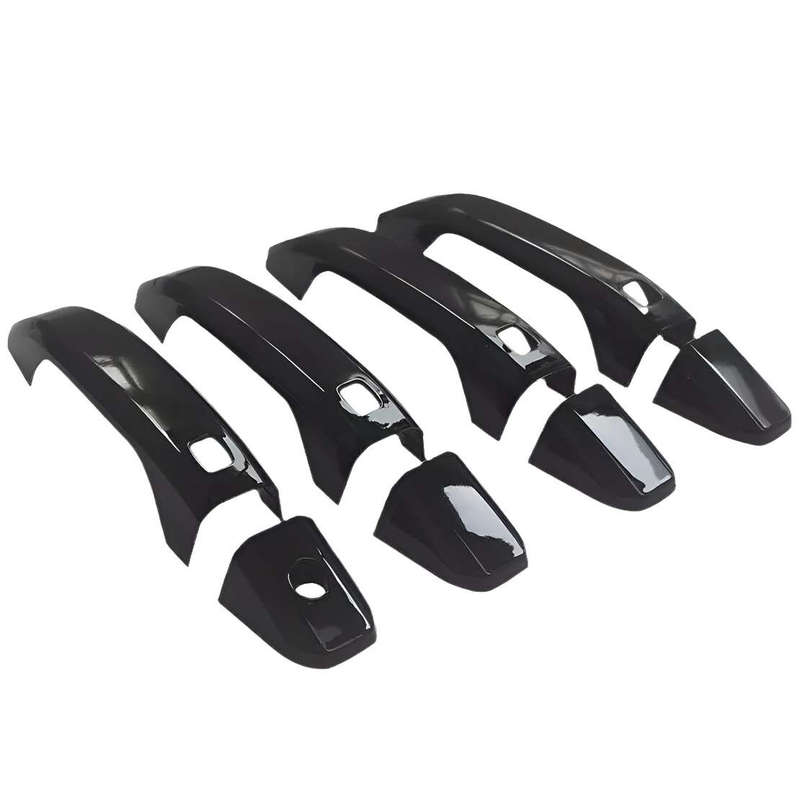 Gloss Black Side Door Handle Cover Trim Fit For Chevrolet Silverado GMC Sierra