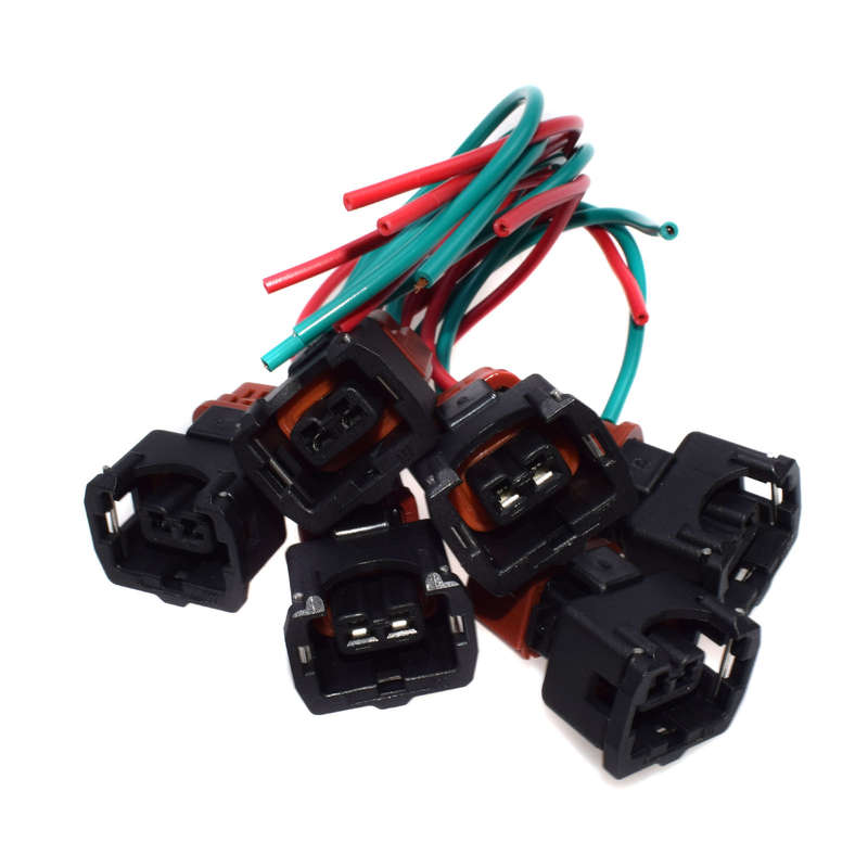 6pcs Fuel Injector Connector Pigtail Harness for Nissan 300ZX, 90-94TT, 90-93NA