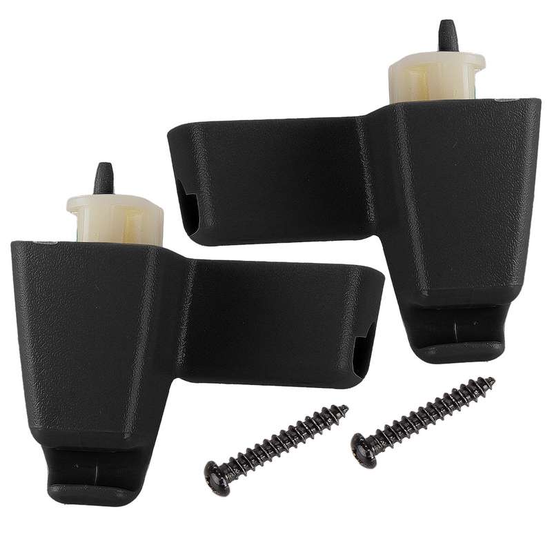 2pcs Sun Visor Clip Holder Black Fit For Land Rover Range Rover L322 2003-2012