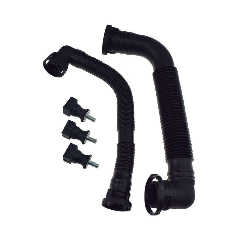 Secondary Air Pump Breather Hose & 3 Brackets For Audi A4 A6 VW Passat B6 Golf 5