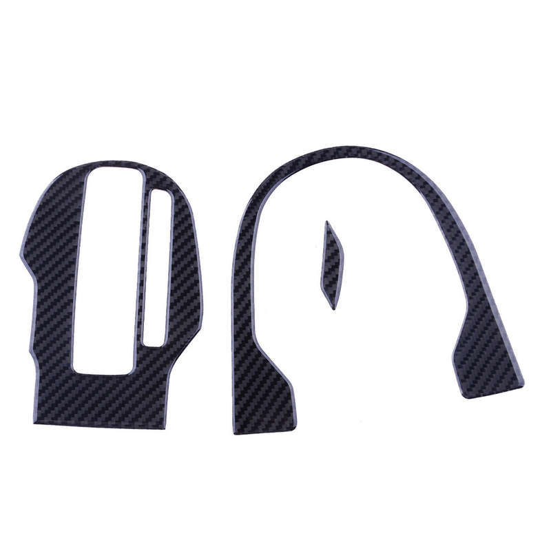 Carbon Fiber Gear Shift Panel Cover Trim Fit For Honda FIT JAZZ 2014-2018