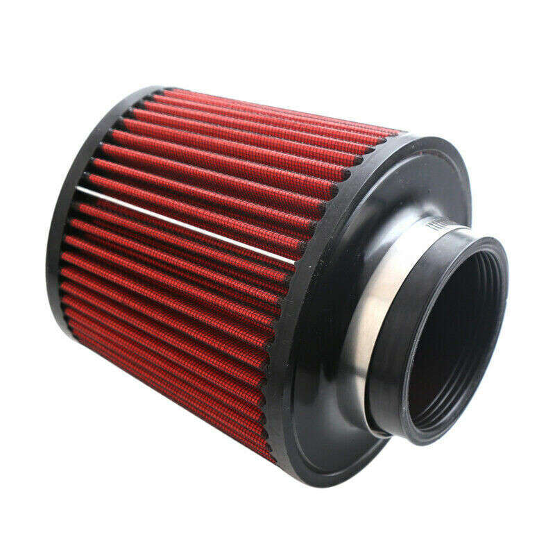 Red 4"100mm Performance High Flow Inlet Cold Air Intake Cone Dry Air Filter jk