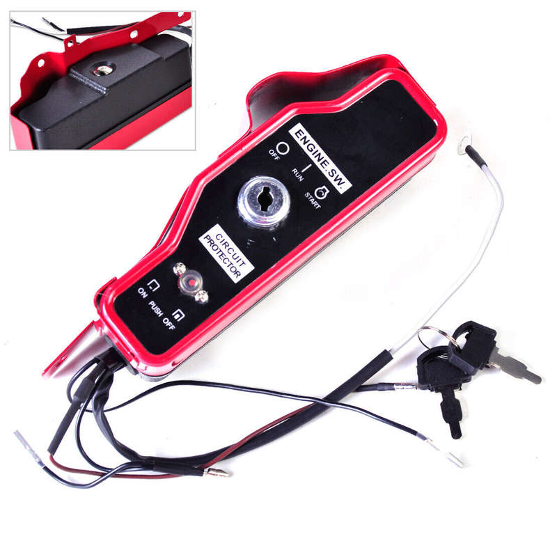 Ignition Switch Control Box Case+2 Keys Fit for GX390 13HP GX340 Gas Engin
