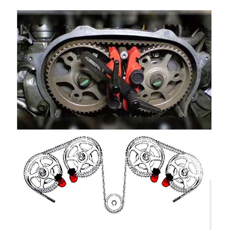 Gear Locking Tool Universal Camshaft Dual Cam Clamp Alignment Timing Belt Holder