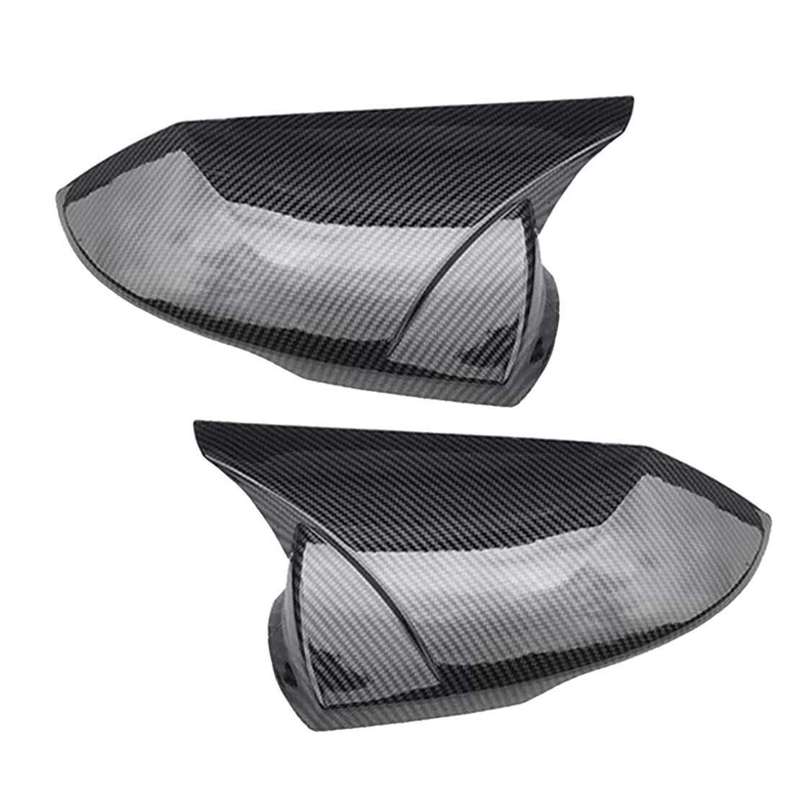 2Pcs ABS Carbon Fiber Rearview Mirror Cover Cap Fit For Hyundai Elantra 2023-24