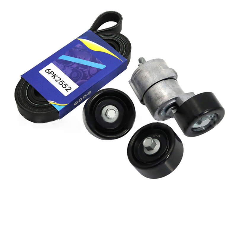 Idler Tensioner Pulley V-Ribbed Belt Kit For Hyundai Kia Rondo Optima 2.0L 2.4L