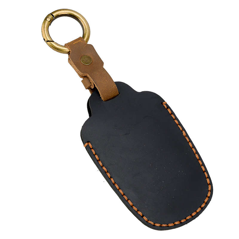 Leather Remote Key Fob Cover Case Holder Fit for Toyota Camry Prado