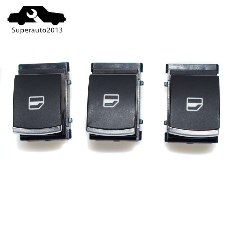 5ND959855 3PCS Passenger Side Power Window Switch For 2011-14 Volkswagen Touareg