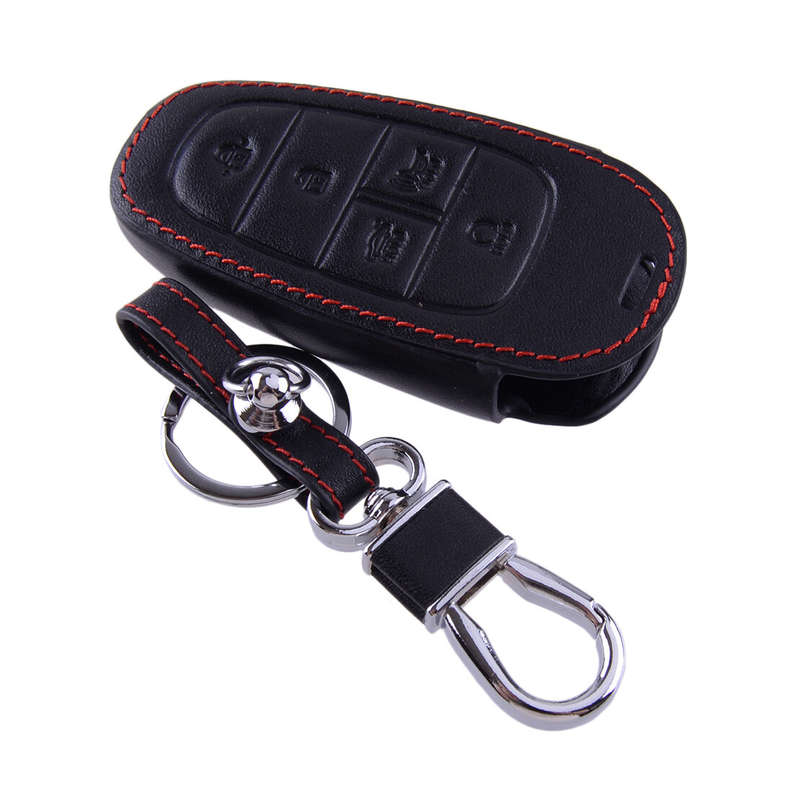 5 Button PU Leather Remote Key Fob Case Cover fit for Hyundai Sonata 2020-2022