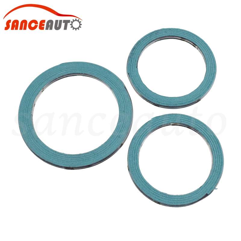 For Lexus IS300 2001 2002 03 04 2005 Exhaust Gasket 3PCS 90917-06046 90917-06076