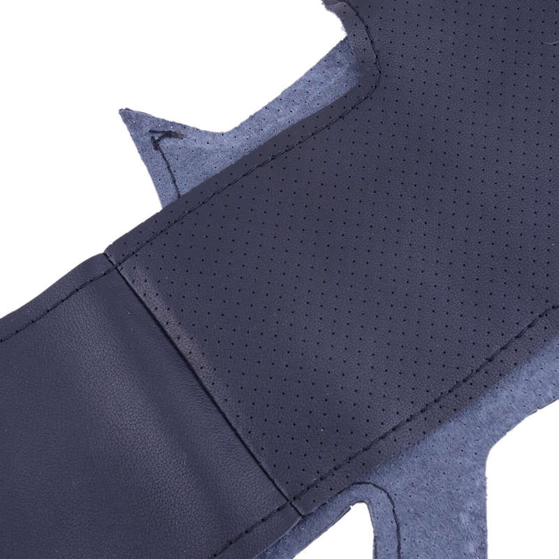 Black Genuine Leather Car Steering Wheel Cover Fit For Honda Civic 2011-2015