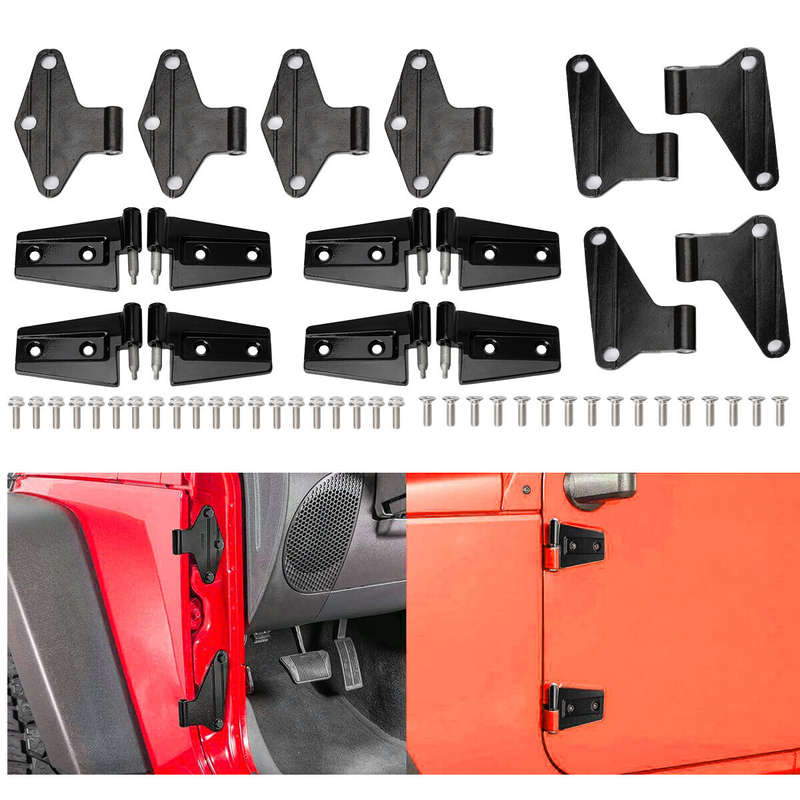 16pcs/Set For Jeep For Wrangler JK 2007 2008-2018 Body Door Hinge Replacement