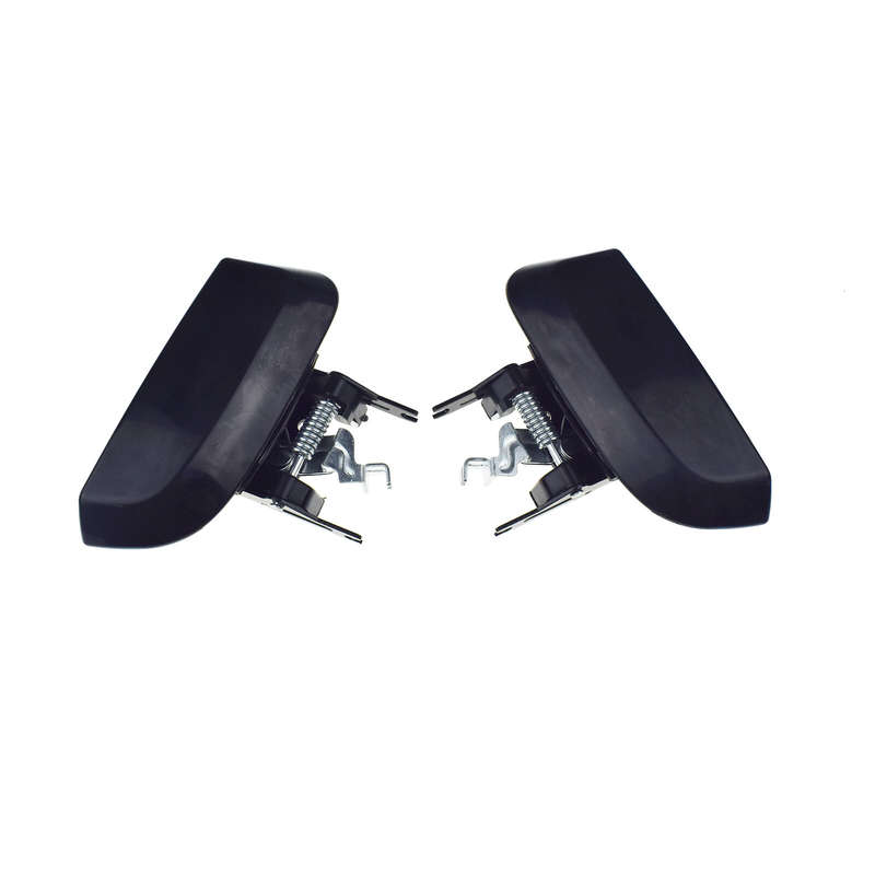Pair Exterior Door Handle Rear Right & Left Black For 2005-12 Nissan Pathfinder