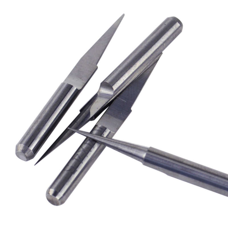 10pcs V-Shape PCB Engraving Bit CNC Router Tool Tungsten Steel 10 Degree 0.1mm