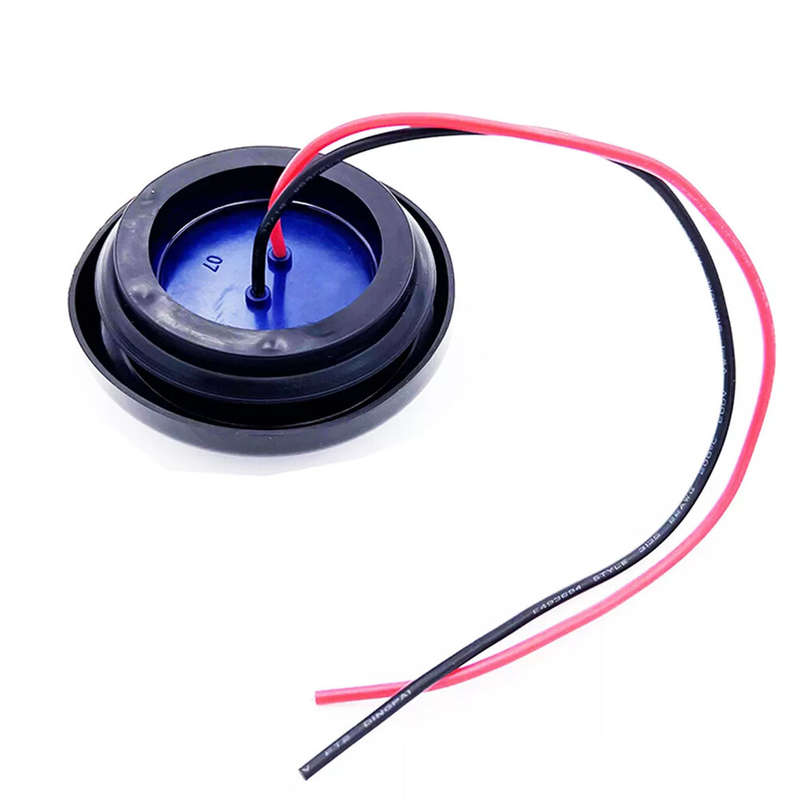 4pcs/Kit Blue 7-LED Round Truck Trailer Side Marker Clearance Light