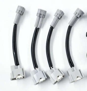 4 Pcs Fuel Injectors w/Plug & Play Adapters For Denso Honda Acura RDX