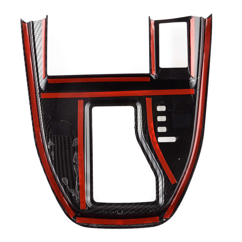 Carbon Fiber Style Interior Gear Shift Panel Trim Cover Fit for Subaru Outback