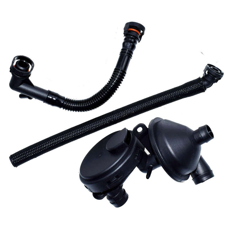 Crankcase PVC Vent Valve & Oil Separator Breather Hose Kit 3Pcs For BMW E46 E39