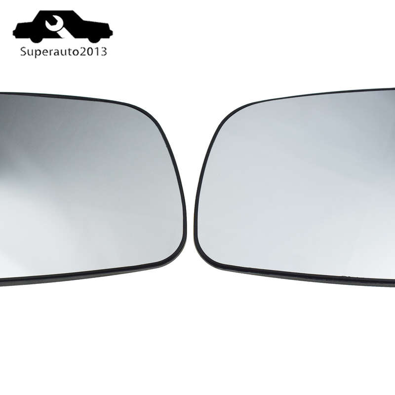 Pair Left & Right Side Door Mirror Glass Heated For Mitsubishi Lancer 2008-2014