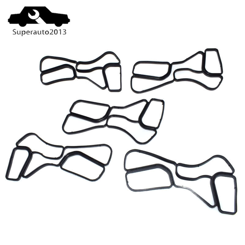 5PCS For Mercedes-Benz ML350 SLK350 C230 New Engine Oil Cooler Gasket 2721840280