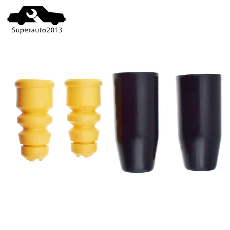 Rear Suspension Bump Stop Shock Absorber Strut Boot Kit Set of 2 For Audi A4