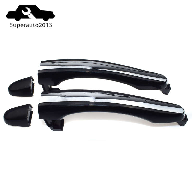 2X Outside Rear Left & Right Side Door Handle Chrome For Hyundai Azera 2006-2011