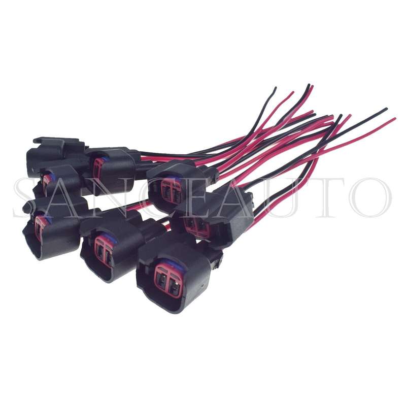 8PCS Fuel Injector Harness Connector Pigtail S824 S-824 1P1344 WPT-1051 PT2160