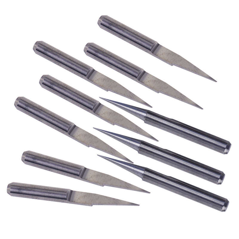 10pcs V-Shape PCB Engraving Bit CNC Router Tool Tungsten Steel 10 Degree 0.1mm