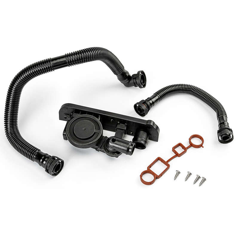For Audi A4 VW Jetta Passat 2.0T Crankcase Vent Valve PCV &Hose Service Kit