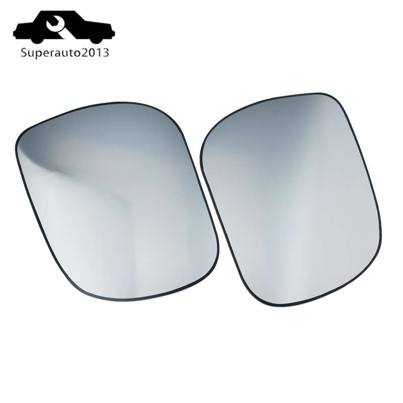Pair Left & Right Side Mirror Glass Heated w/ Backing For Toyota RAV4 2006-11